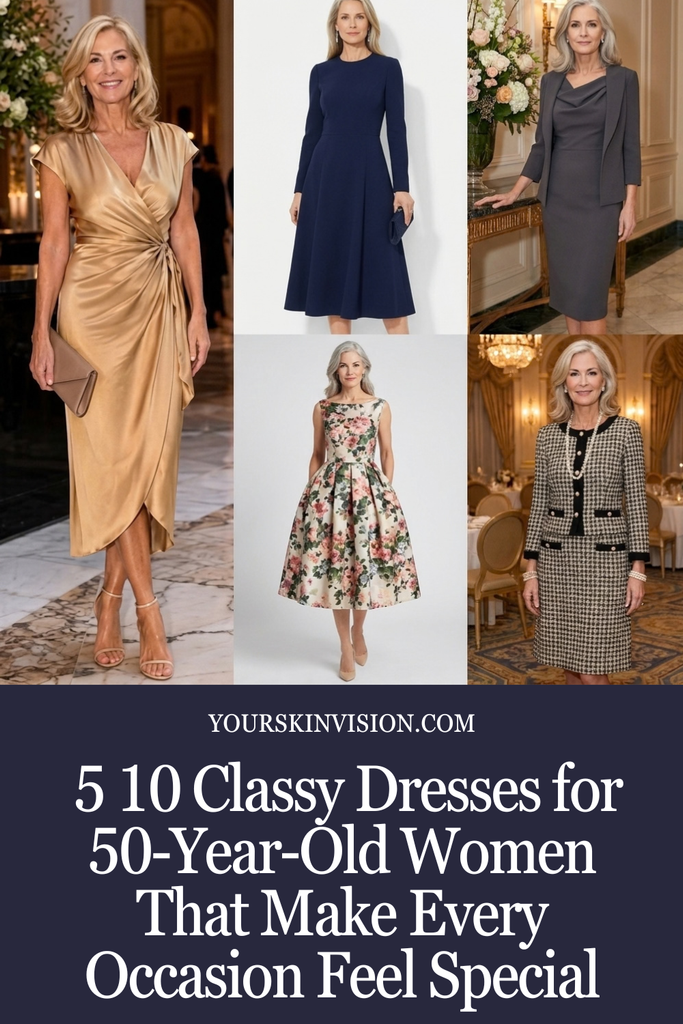 10 Classy Dresses for 50-Year-Old Women That Make Every Occasion Feel Special