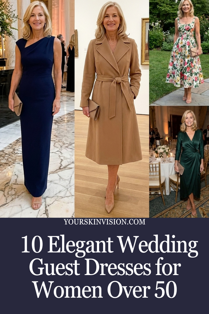 10 Elegant Wedding Guest Dresses for Women Over 50
