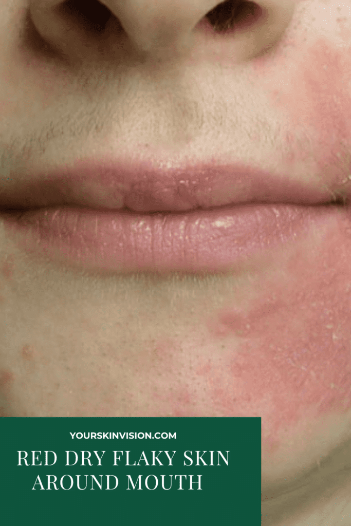 Red Dry Flaky Skin Around Mouth