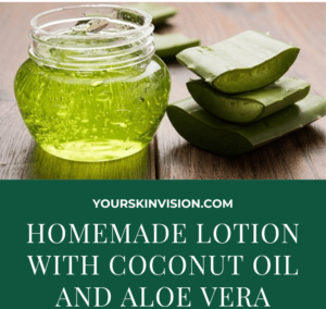 Homemade Lotion With Coconut Oil And Aloe Vera